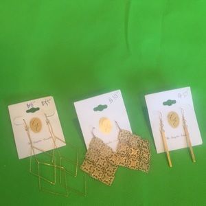 3 PAIRS OF EARRINGS “NEW”